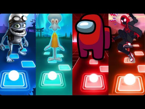 Crazy Frog vs Squid Game vs Among Us vs Sunflower - Tiles Hop EDM Rush
