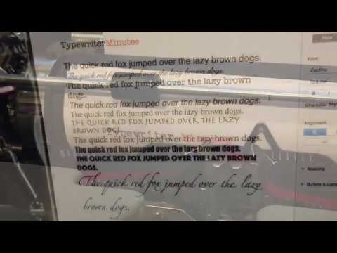 TypewriterMinutes - Type Bars and Type Slugs