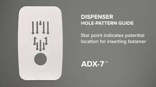 PURELL® Universal Wall Plate Mounting Instructions