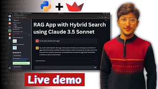 Download the video "Build a RAG App with Hybrid Search using Claude 3.5 Sonnet | Smarter AI Retrieval System"