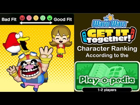 The Definitive WarioWare: Get it Together Character Ranking (According to the Play-O-Pedia)