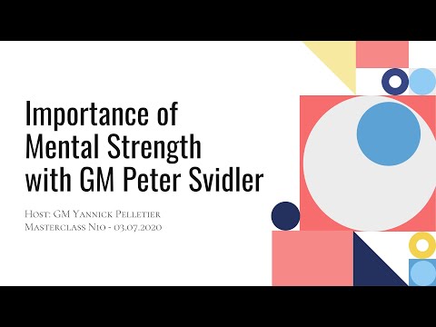 Masterclass N°10:  with special guest GM Peter Svidler