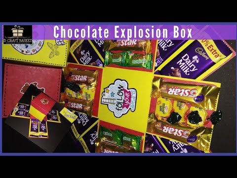 Chocolate Explosion Box# sweet gift for chocolate lover