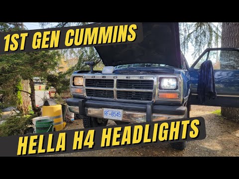 Headlight Upgrade - Hella H4 Conversion | 1st Gen Cummins