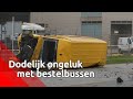 Dodelijk ongeval met bestelbussen in Tilburg