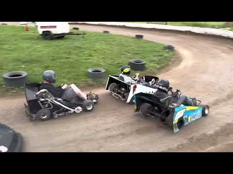 Open and super stock flat kart racing at lil eldora speedway 07/03/2022