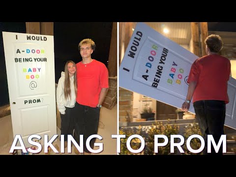 I ASKED TO PROM WITH A DOOR! ASKING TO MY HIGH SCHOOL PROM! IT GOT ROWDY!