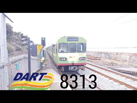 Ride Onboard IÉ DART class 8300 no. 8313 from Blackrock to Dún Laoghaire 1/5/2022.