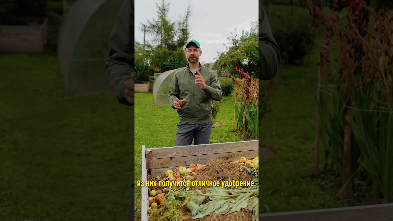 Горы рассыпчатого компоста абсолютно бесплатно и всего за месяц! Даже гнилые яблоки не выбрасываю