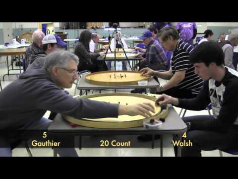 Crokinole - 2013 Owen Sound Semifinal - Gauthier v Walsh 2/4