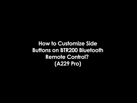 Bluetooth Remote Control Tutorial for A229Pro