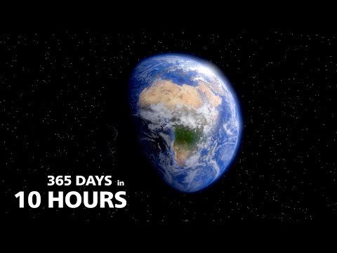 Earth Rotating 365 Days in Just 10 Hours