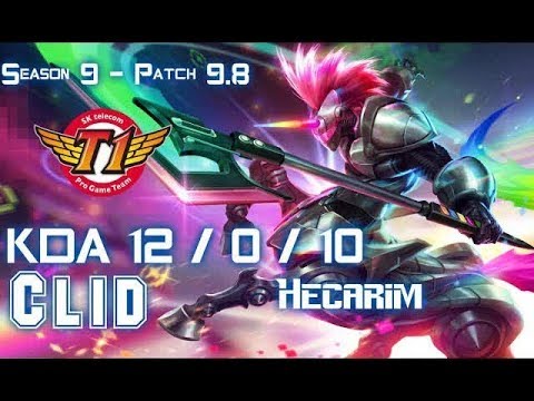 SKT T1 Clid HECARIM vs REK'SAI Jungle - Patch 9.8 KR Ranked