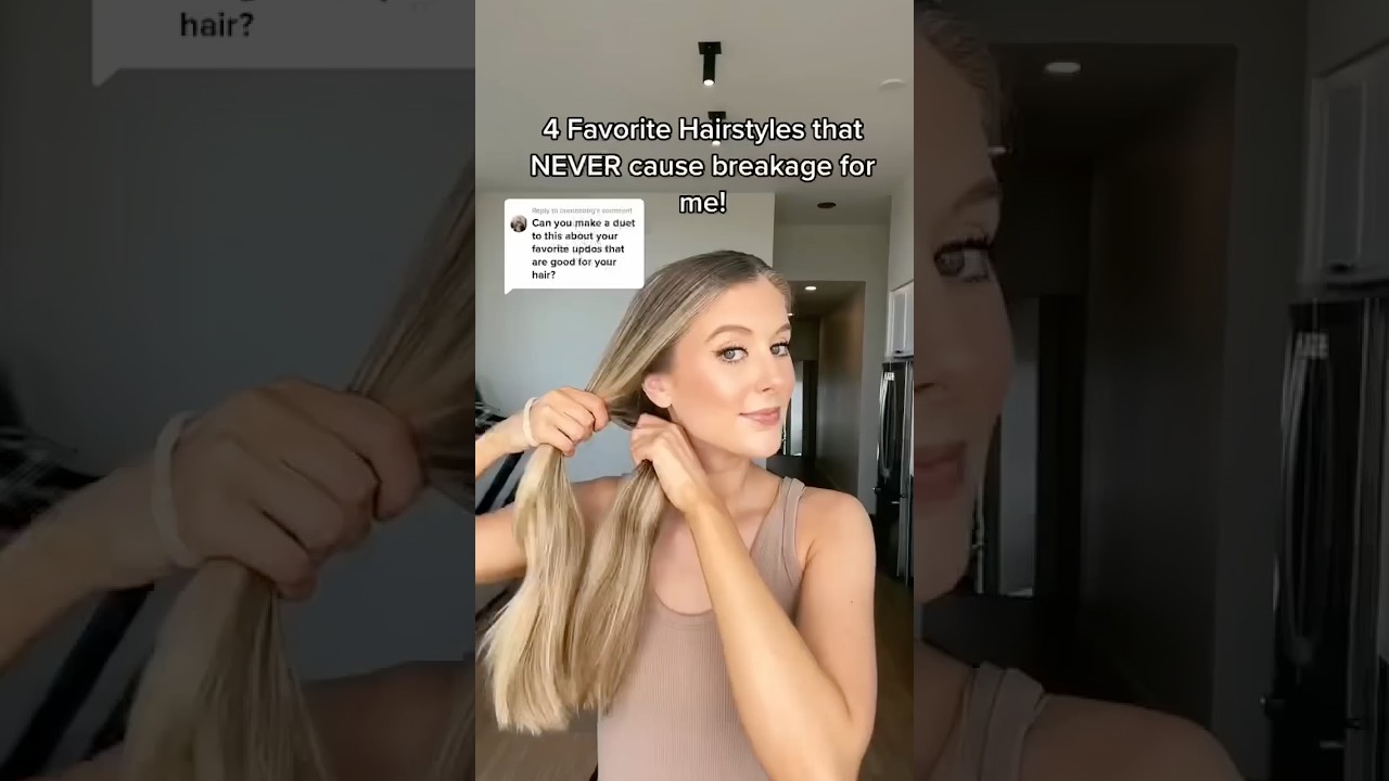 No Breakage Hairstyles! #haircare #shorts