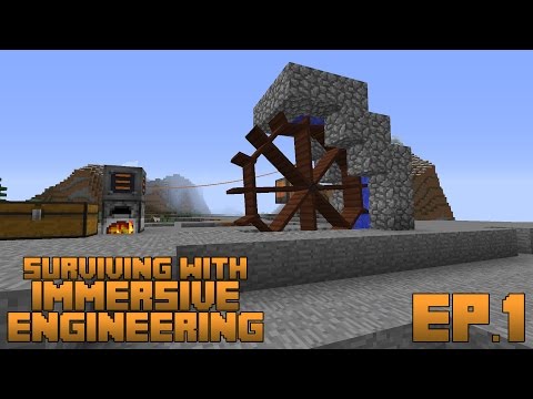 Surviving With Immersive Engineering :: Ep.1 - Coke Oven and Water Wheel Power