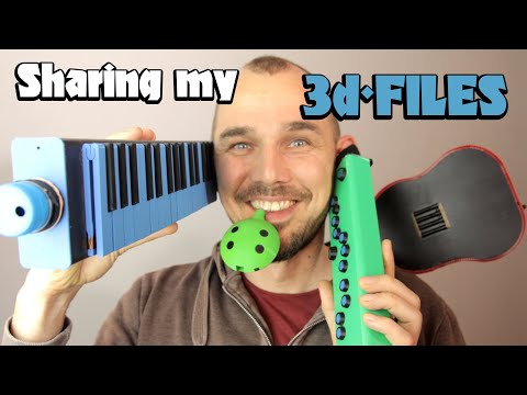 Sharing all the 3d-printable files for my DIY MIDI instruments
