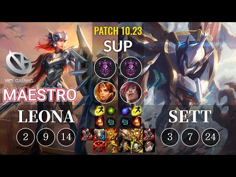 VG Maestro Leona vs Sett Sup - KR Patch 10.23