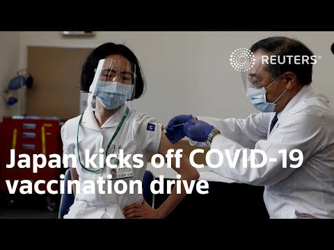日本啟動COVID-19疫苗接種活動 (Japan kicks off COVID-19 vaccination drive)