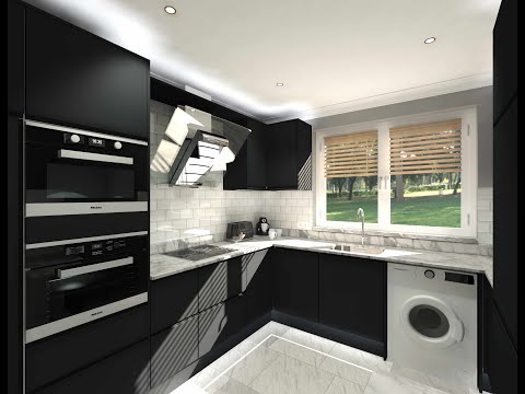 Kitchen space planning with imos iX CAD|CAM software