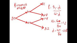 Options Pricing/ Valuation -  1 & 2 steps Binomial Model -- SFM CA Final Practice Manual, Past paper