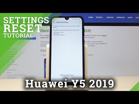 How to Reset Settings in HUAWEI Y5 2019 - Restore Settings to Default