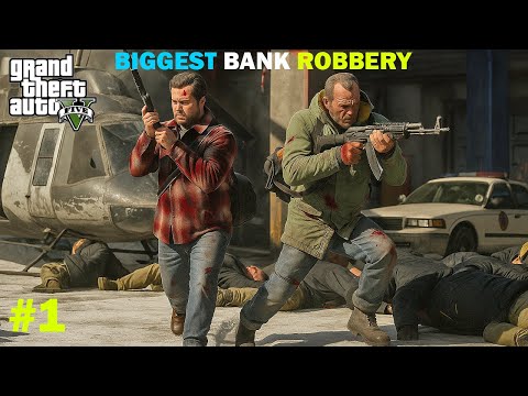La più grande rapina in banca di sempre in GTA V | Missione rapina epica