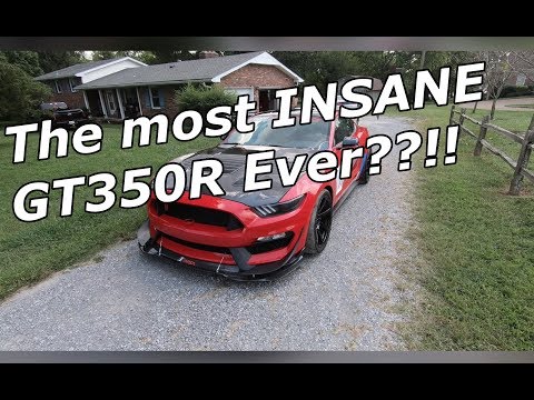 GT350R Gets an INSANE MOD!!! | Custom Carbon Fiber Hood Install
