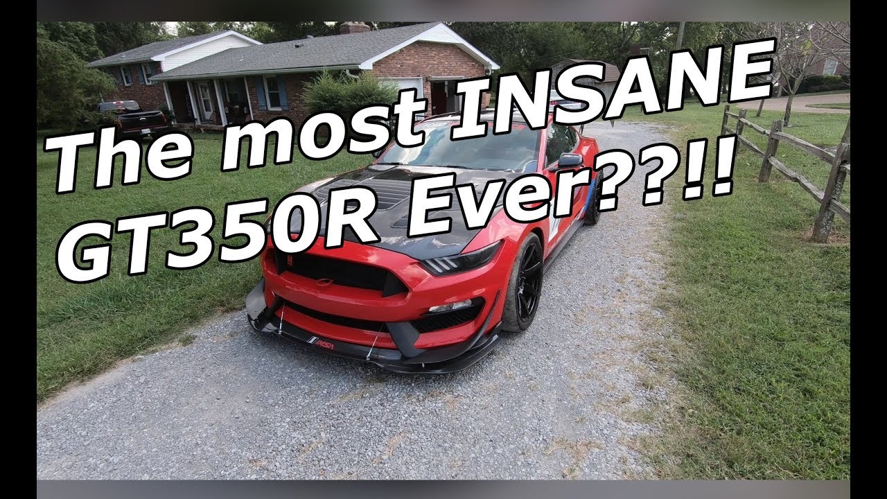 GT350R Gets an INSANE MOD!!! | Custom Carbon Fiber Hood Install