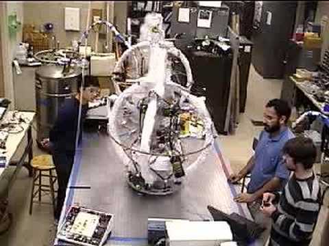 Lab demo of magnetic formation flying