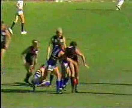 VFL football R 1 1985 Carlton v Footscray