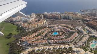 Beautiful views whilst landing at Tenerife South Airport