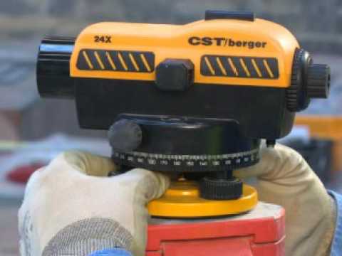 12  Using an optical level