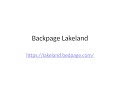 Backpage Lakeland
