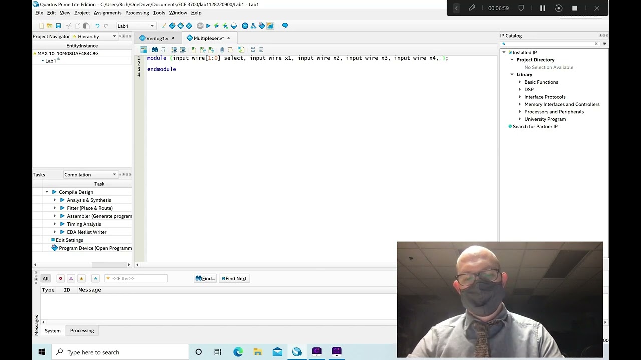 ECE 3700 Lab1 Verilog - Gate Level Modeling