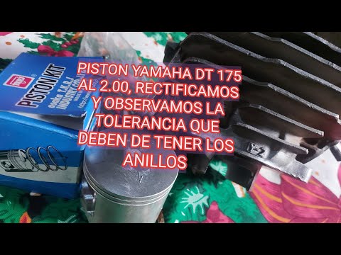 YAMAHA DT 175 CILINDRO RECTIFICADO AL 2.00, ? COMO DEBE DE ESTAR LA TOLERANCIA DE LOS ANILLOS? 👀