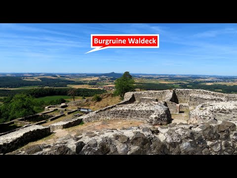 Wanderung auf die Burgruine Waldeck und den Schlossberg bei Waldeck am 18.07.22