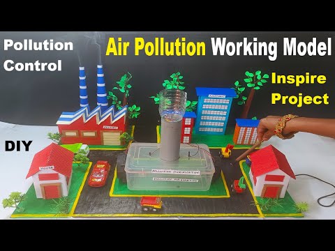 air pollution working model control air pollution carbon purification method diy howtofunda