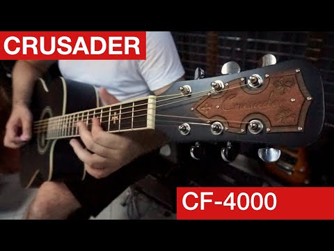 Crusader CF-4000 Sound Test | Affordable Acoustic Guitar from FRANCE