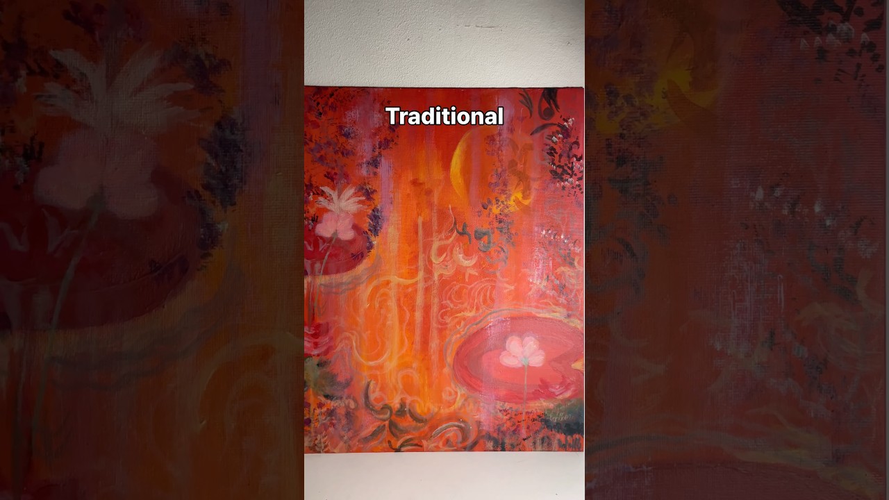 digital art vs traditional art👄 #art#digitalart#traditionalart#artshorts #shorts#fyp