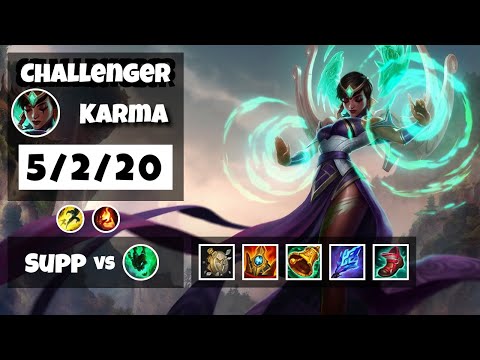 Karma 11.17 Gameplay Challenger Replay S11 Support (5/2/20) - KOREAN