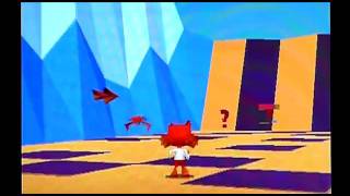 Bubsy 3D on Sony Playstation / PS1. Gameplay & Commentary