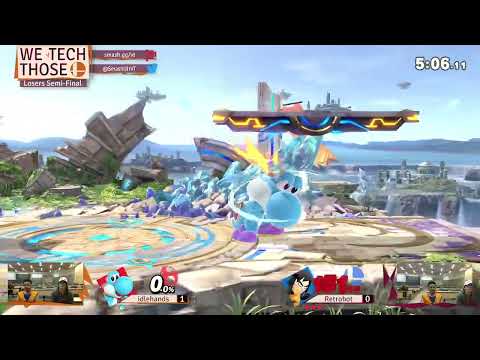 We Tech Those #83 idlehands (Yoshi, Wolf) vs Retrobot (Mii Brawler) Losers Semis