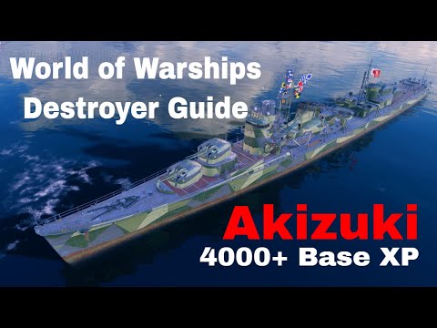 How to Play Japanese Destroyers Akizuki World of Warships Wows  Guide