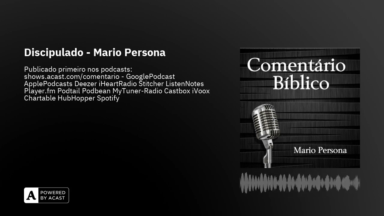Discipulado - Mario Persona