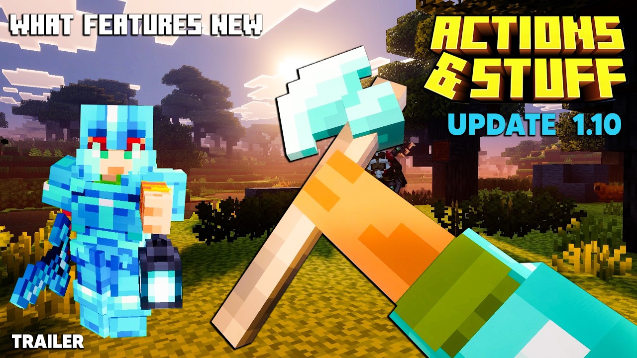 NEW ACTIONS & STUFF FEELS NEXT LEVEL in update 1.10 in Minecraft Bedrock (26.1+)
