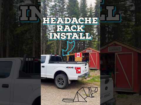 INSTALLING A HEADACHE RACK #diy #truck #painting #ford #headacheracks #truckaccessories #truckparts