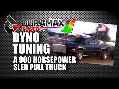 DYNO Tuning a 900 horsepower Duramax LB7 Sled Pull Truck