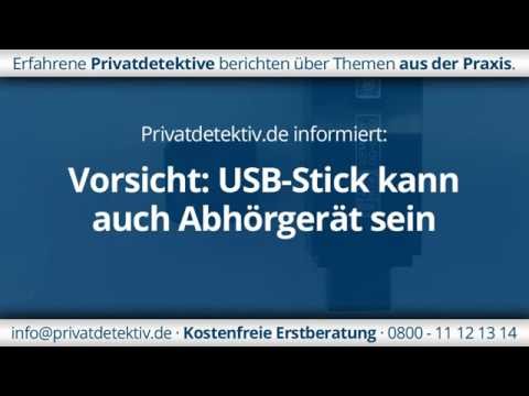 Vorsicht: USB-Stick kann auch Abhörgerät sein - die Wanze ist perfekt getarnt und nicht zu erkennen.