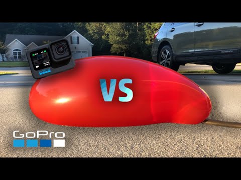 Giant 6ft Water Balloon vs GoPro! 🎈