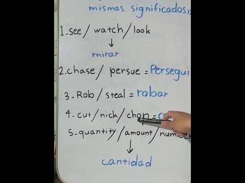palabras con mismas significados